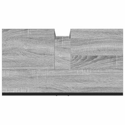 Mobile Lavabo Bagno Grigio Sonoma 60x33x60 cm Legno Multistrato | homemem39
