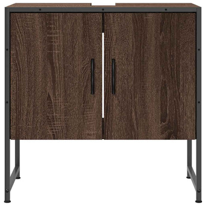 Mobile Lavabo Bagno Rovere Marrone 60x33x60cm Legno Multistrato | homemem39
