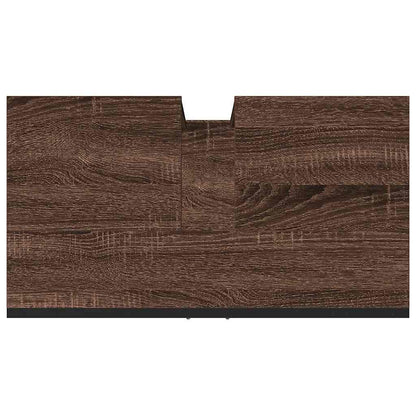 Mobile Lavabo Bagno Rovere Marrone 60x33x60cm Legno Multistrato | homemem39