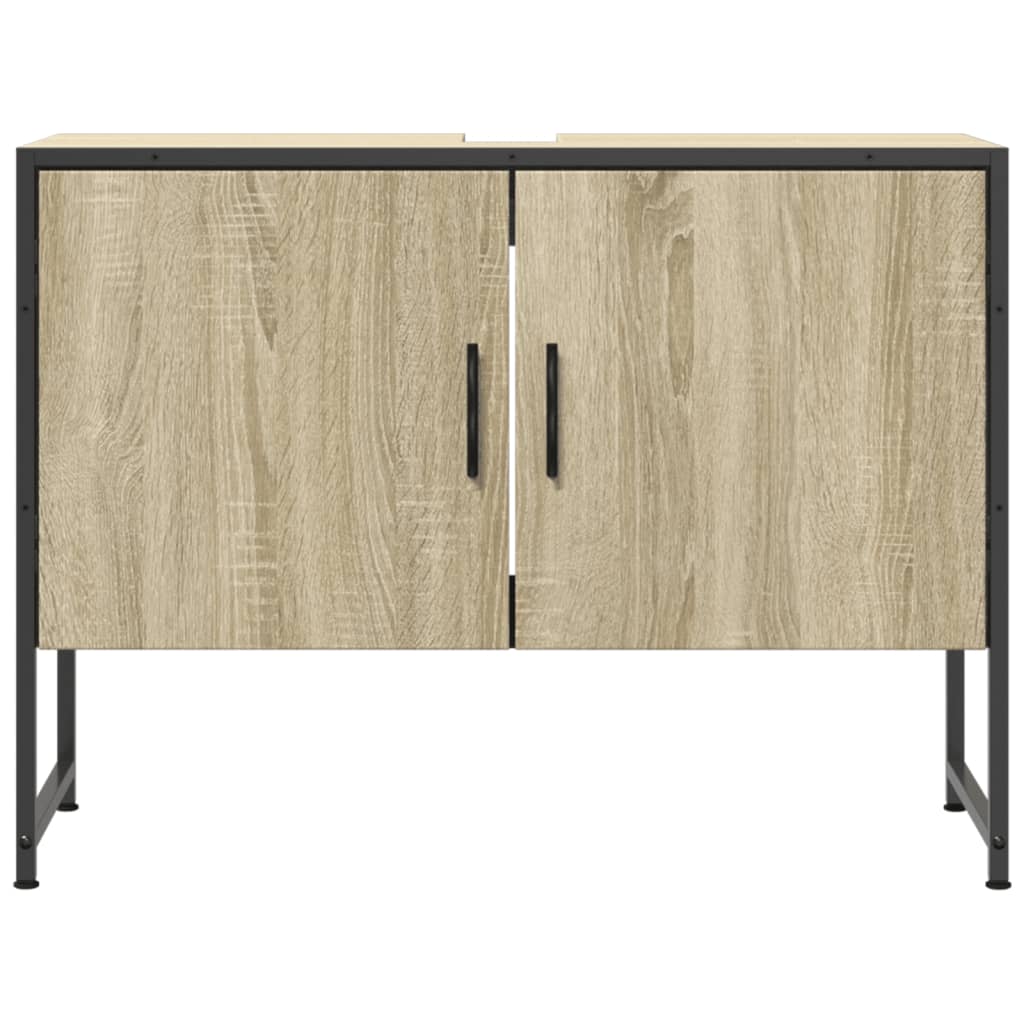 Mobile Lavabo Bagno Rovere Sonoma 60x30x60 cm Legno Multistrato - homemem39