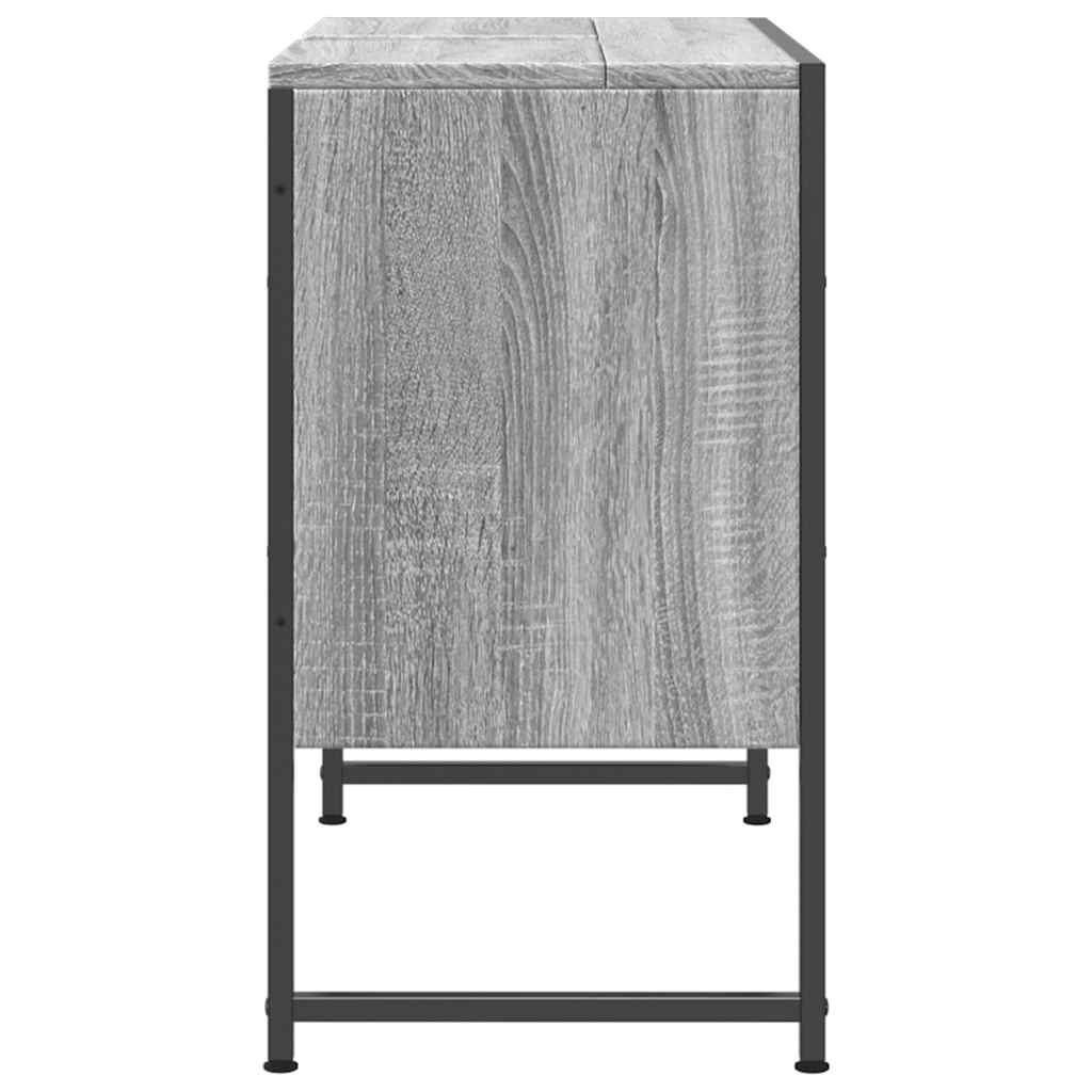 Mobile Lavabo Bagno Grigio Sonoma 60x30x60 cm Legno Multistrato - homemem39
