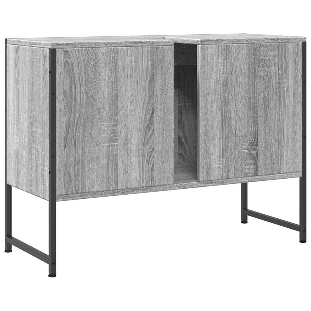 Mobile Lavabo Bagno Grigio Sonoma 60x30x60 cm Legno Multistrato | homemem39