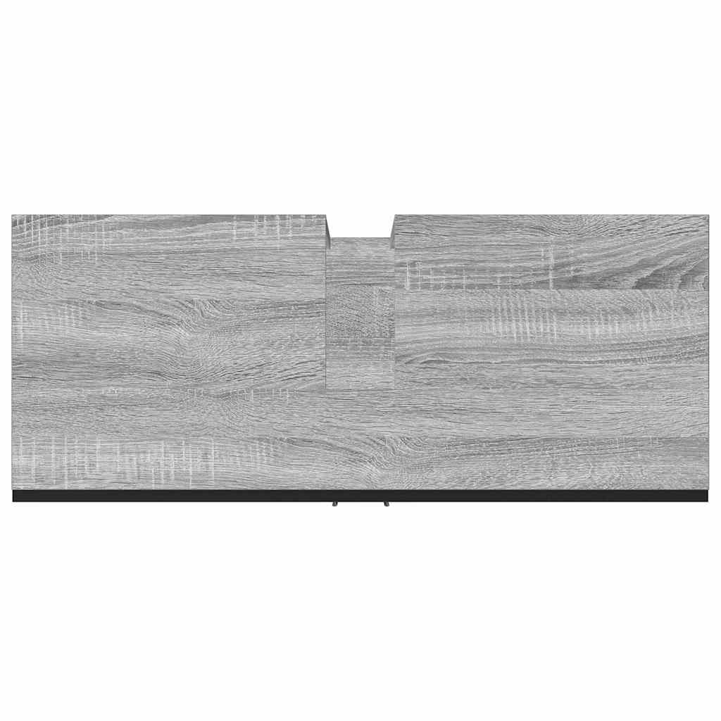 Mobile Lavabo Bagno Grigio Sonoma 60x30x60 cm Legno Multistrato | homemem39