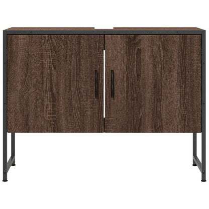 Mobile Lavabo Bagno Rovere Marrone 60x30x60cm Legno Multistrato | homemem39