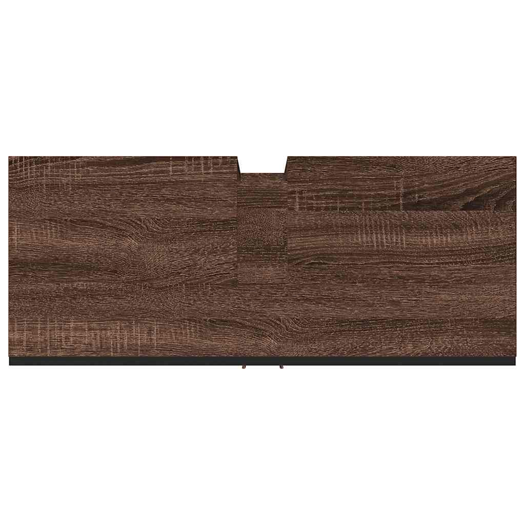 Mobile Lavabo Bagno Rovere Marrone 60x30x60cm Legno Multistrato | homemem39