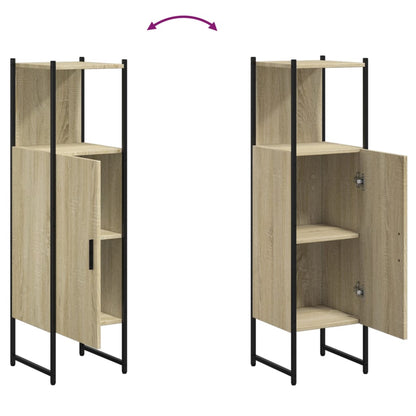 Mobile da Bagno Rovere Sonoma 33x33x120,5 cm Legno Multistrato | homemem39