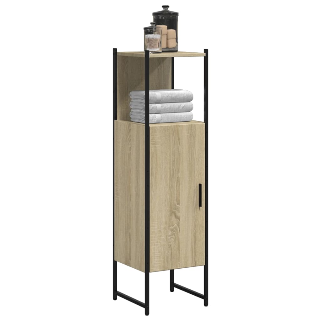 Mobile da Bagno Rovere Sonoma 33x33x120,5 cm Legno Multistrato | homemem39