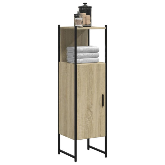 Mobile da Bagno Rovere Sonoma 33x33x120,5 cm Legno Multistrato | homemem39