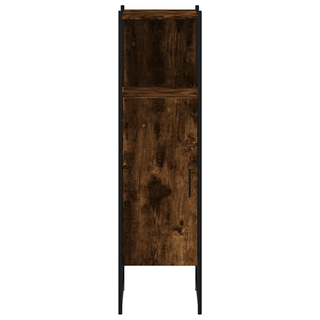 Mobile da Bagno Rovere Fumo 33x33x120,5 cm in Legno Multistrato | homemem39