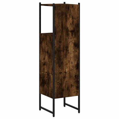 Mobile da Bagno Rovere Fumo 33x33x120,5 cm in Legno Multistrato | homemem39