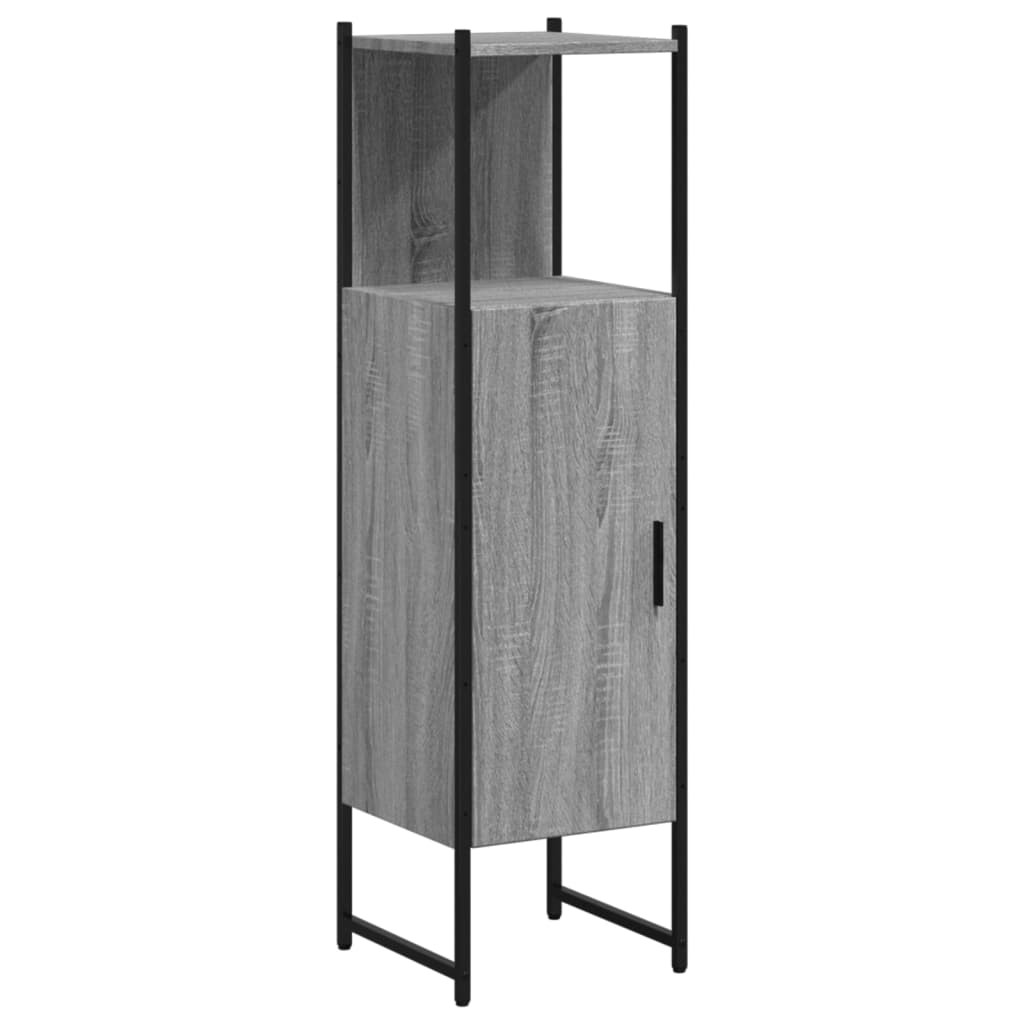 Mobile da Bagno Grigio Sonoma 33x33x120,5cm Legno Multistrato | homemem39