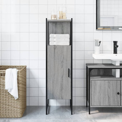Mobile da Bagno Grigio Sonoma 33x33x120,5cm Legno Multistrato | homemem39