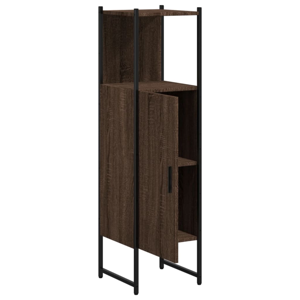 Mobile da Bagno Rovere Marrone 33x33x120,5 cm Legno Multistrato | homemem39