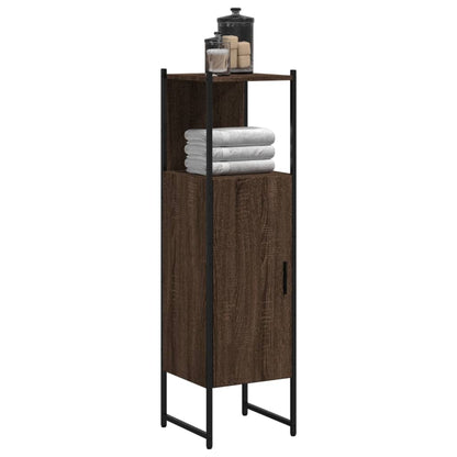 Mobile da Bagno Rovere Marrone 33x33x120,5 cm Legno Multistrato | homemem39