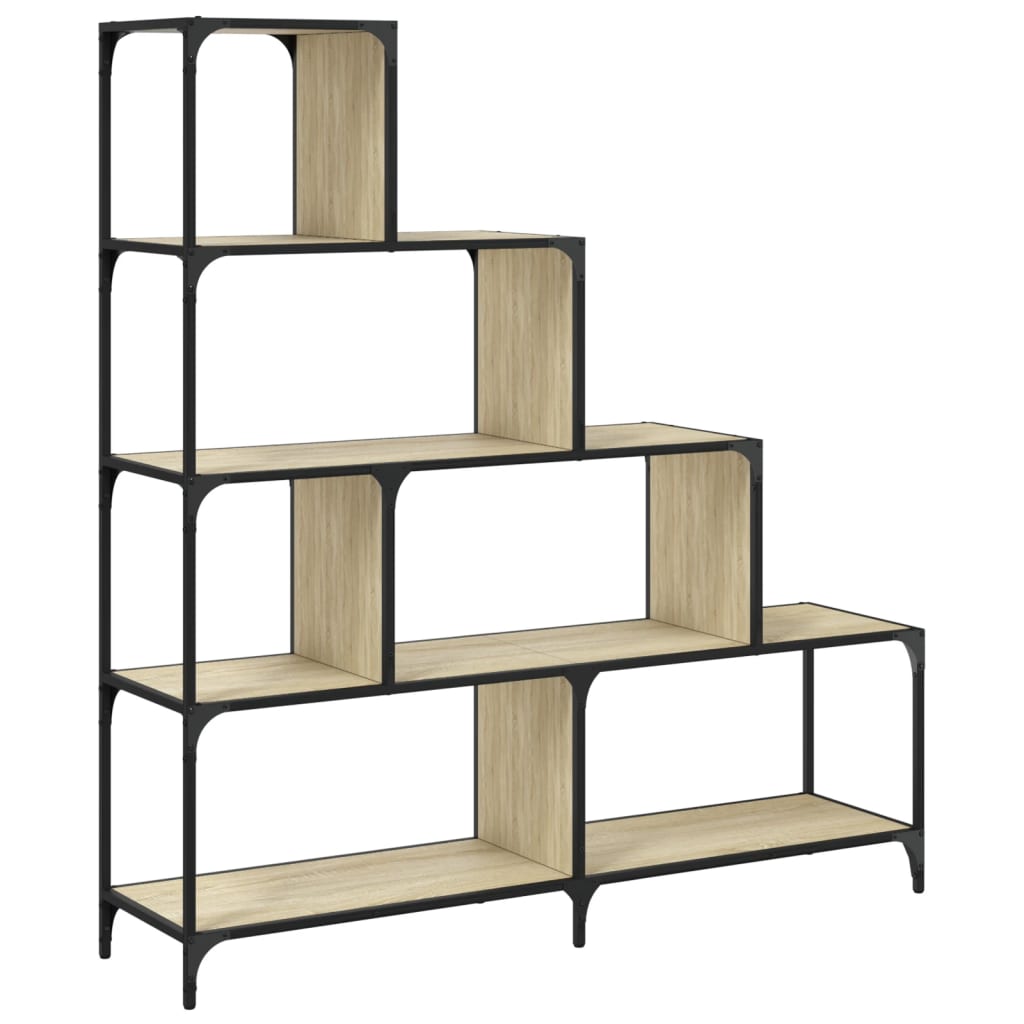 Libreria 4 Gradini Rovere Sonoma 139x33,5x149 Legno Multistrato | homemem39