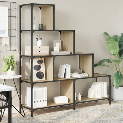 Libreria 4 Gradini Rovere Sonoma 139x33,5x149 Legno Multistrato | homemem39