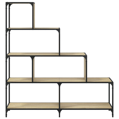 Libreria 4 Gradini Rovere Sonoma 139x33,5x149 Legno Multistrato | homemem39
