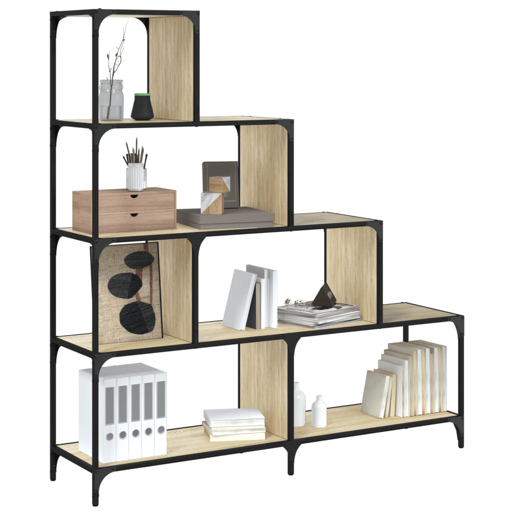 Libreria 4 Gradini Rovere Sonoma 139x33,5x149 Legno Multistrato | homemem39