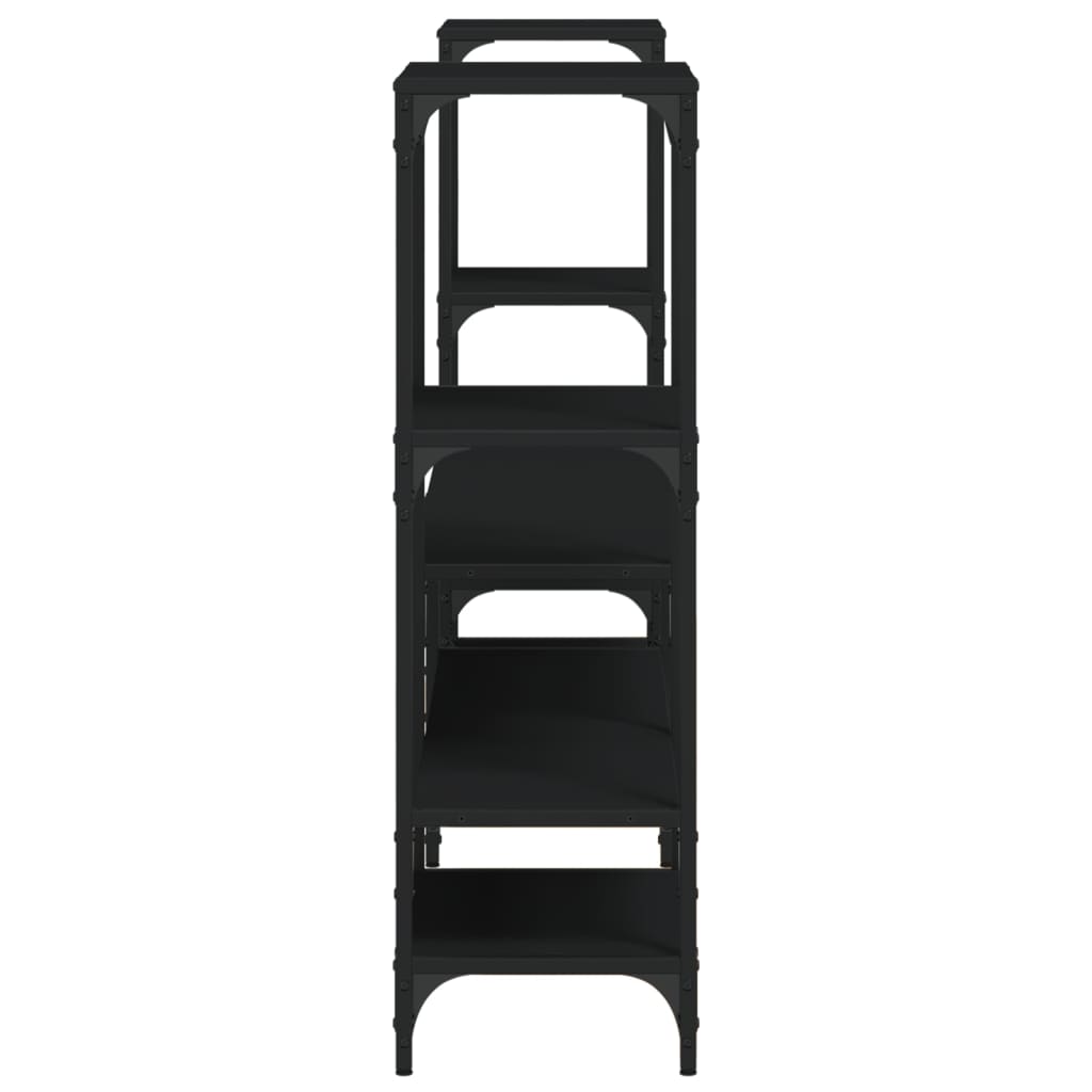 Mobile Porta TV Nero 206,5x28,5x95 cm in Legno Multistrato - homemem39