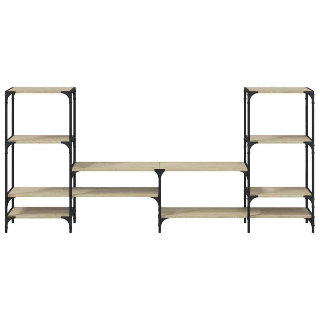 Mobile Porta TV Rovere Sonoma 206,5x28,5x95cm Legno Multistrato - homemem39