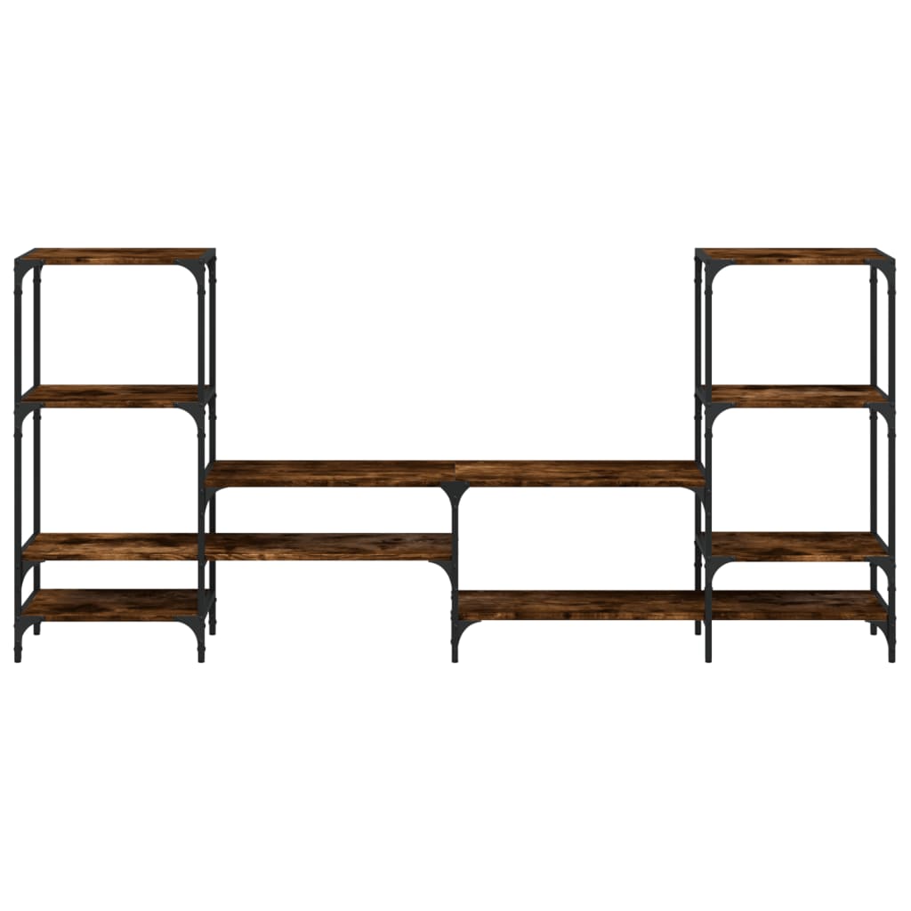Mobile Porta TV Rovere Fumo 206,5x28,5x95 cm Legno Multistrato | homemem39