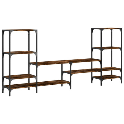 Mobile Porta TV Rovere Fumo 206,5x28,5x95 cm Legno Multistrato | homemem39