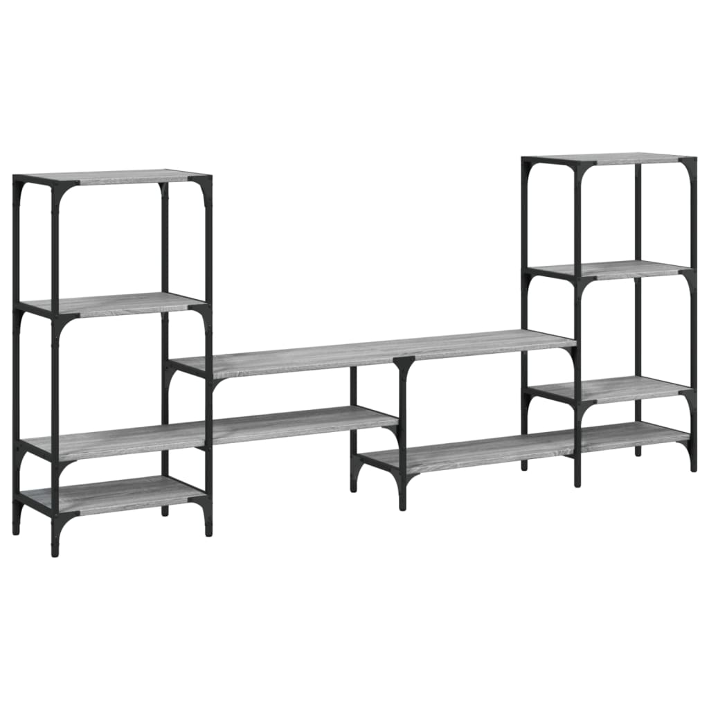 Mobile Porta TV Grigio Sonoma 206,5x28,5x95cm Legno Multistrato | homemem39