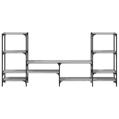 Mobile Porta TV Grigio Sonoma 206,5x28,5x95cm Legno Multistrato | homemem39