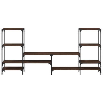 Mobile TV Rovere Marrone 206,5x28,5x95 cm in Legno Multistrato - homemem39