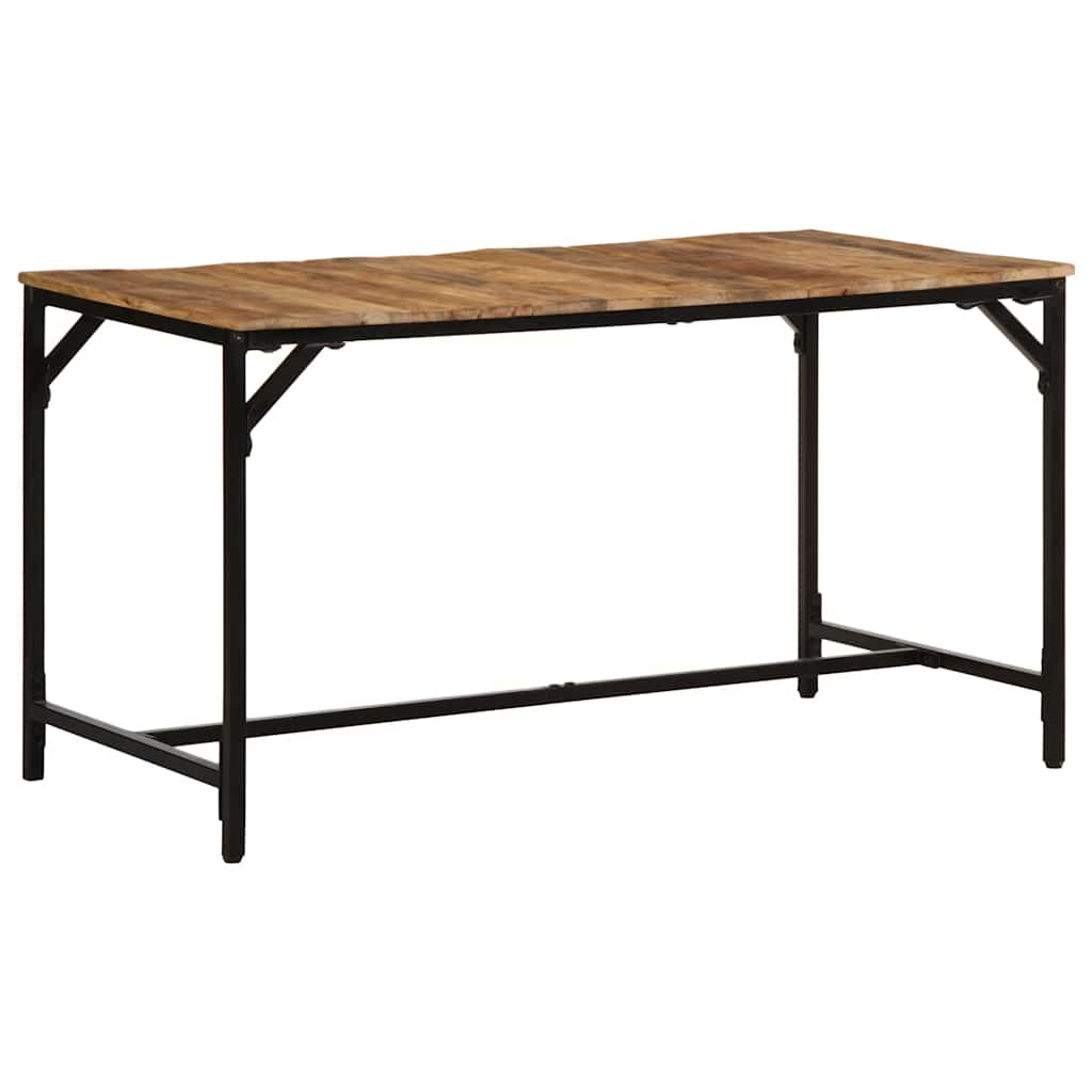 Tavolo da Pranzo 140x70x75 cm in Legno Massello di Mango Grezzo | homemem39