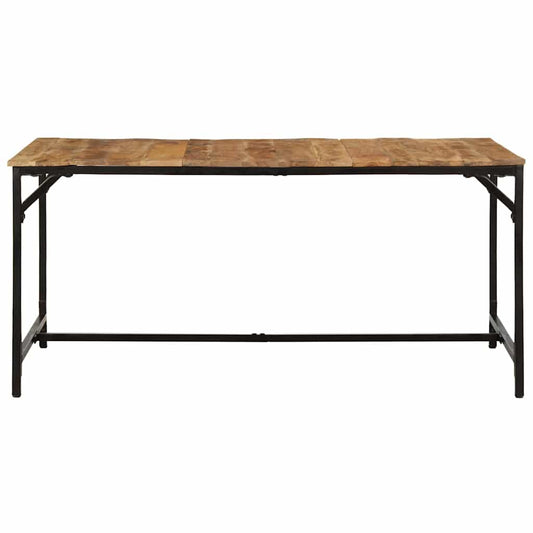 Tavolo da Pranzo 160x80x75 cm in Legno Massello di Mango Grezzo | homemem39