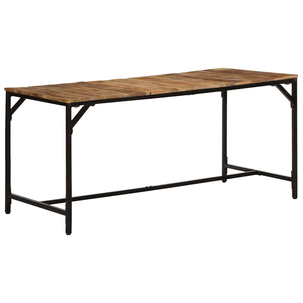 Tavolo da Pranzo 160x80x75 cm in Legno Massello di Mango Grezzo | homemem39