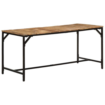Tavolo da Pranzo 160x80x75 cm in Legno Massello di Mango Grezzo | homemem39