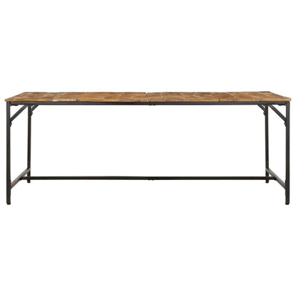 Tavolo da Pranzo 200x100x75cm in Legno Massello di Mango Grezzo | homemem39