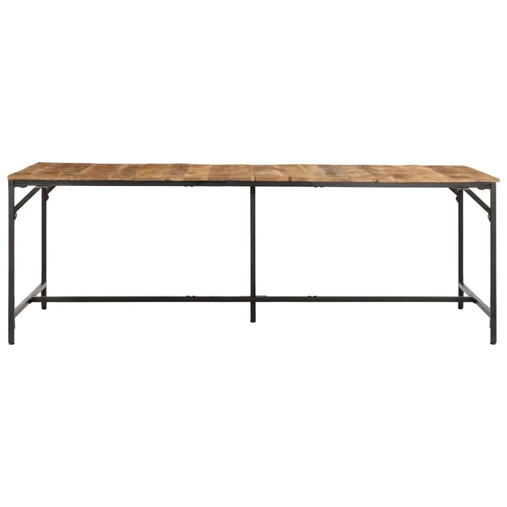 Tavolo da Pranzo 220x90x75 cm in Legno Grezzo Massello di Mango | homemem39
