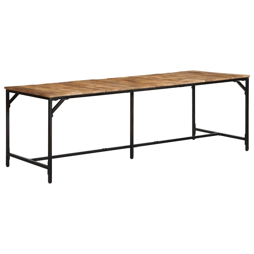 Tavolo da Pranzo 220x90x75 cm in Legno Grezzo Massello di Mango | homemem39