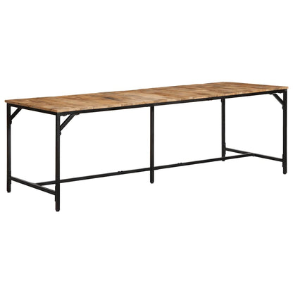 Tavolo da Pranzo 220x90x75 cm in Legno Grezzo Massello di Mango | homemem39