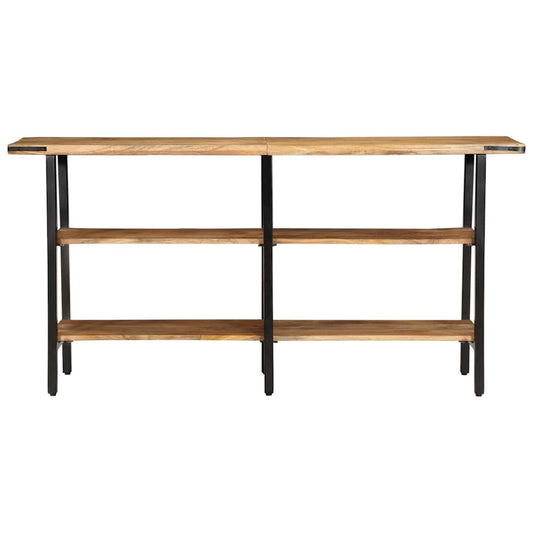 Tavolo Consolle 140x35x70 cm in Legno Massello di Mango - homemem39