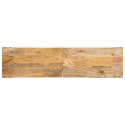 Tavolo Consolle 140x35x70 cm in Legno Massello di Mango
