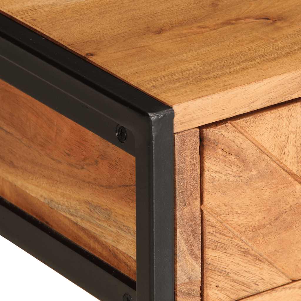 Tavolino da Salotto 110x55x40 cm in Legno Massello di Acacia | homemem39