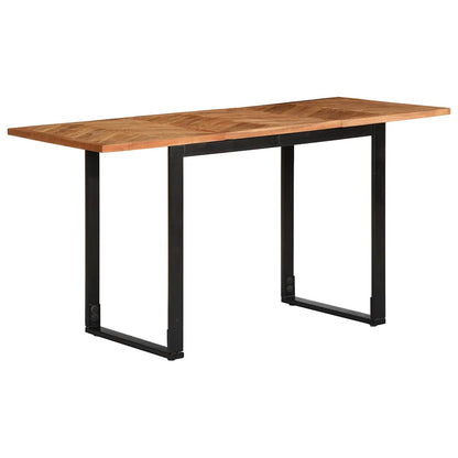 Tavolo da Pranzo 140x70x75 cm in Legno Massello di Acacia | homemem39