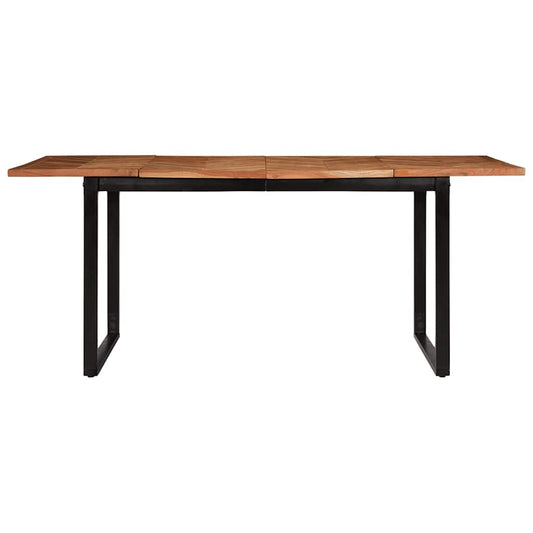 Tavolo da Pranzo 180x90x75 cm in Legno Massello di Acacia