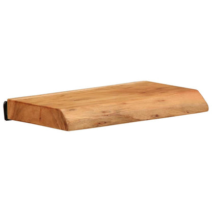 Mensole da Parete 2 pz 30x20x3,5 cm in Legno Massello di Acacia | homemem39