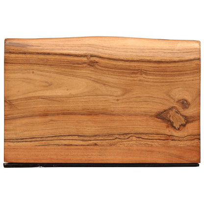 Mensole da Parete 2 pz 30x20x3,5 cm in Legno Massello di Acacia