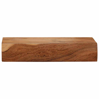 Mensole da Parete 2 pz 40x17x8 cm in Legno Massello di Acacia