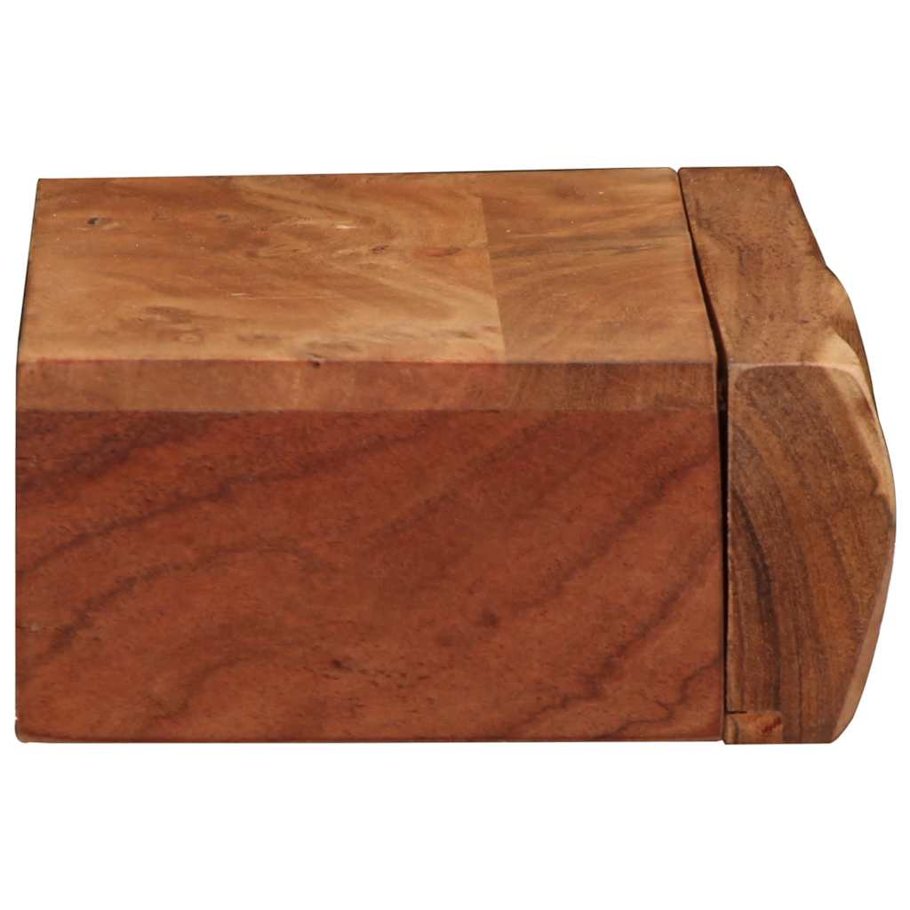 Mensole da Parete 2 pz 40x17x8 cm in Legno Massello di Acacia