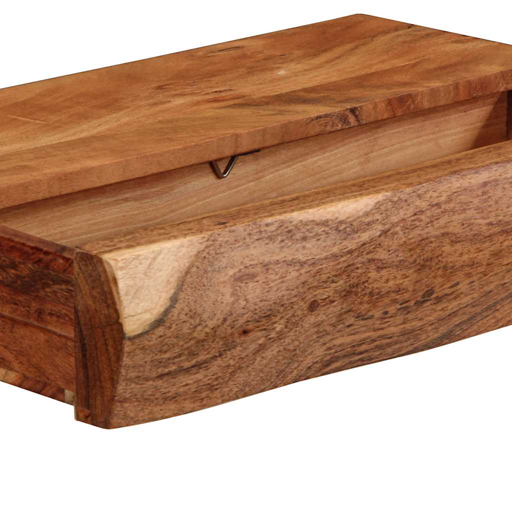 Mensole da Parete 2 pz 40x17x8 cm in Legno Massello di Acacia