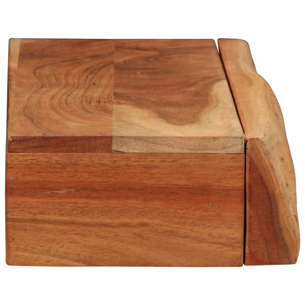Mensole da Parete 2 pz 60x17x8 cm in Legno Massello di Acacia