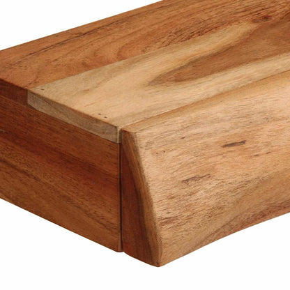 Mensole da Parete 2 pz 60x17x8 cm in Legno Massello di Acacia
