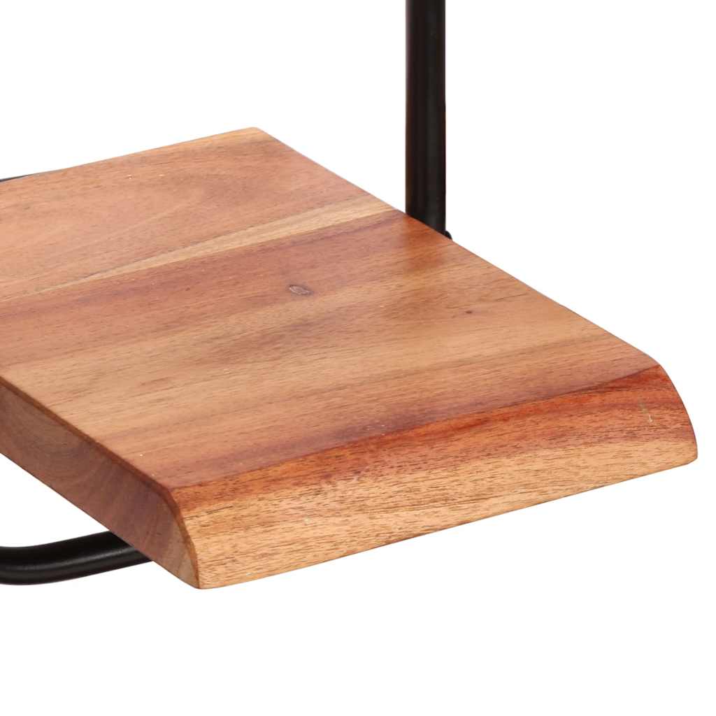 Mensole da Parete 5 pz in Legno Massello di Acacia | homemem39